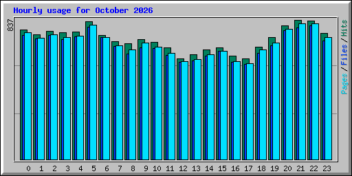 Hourly usage for October 2026